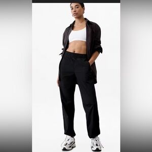 Athleta Black mid rise RISE CINCHABLE Track Pants